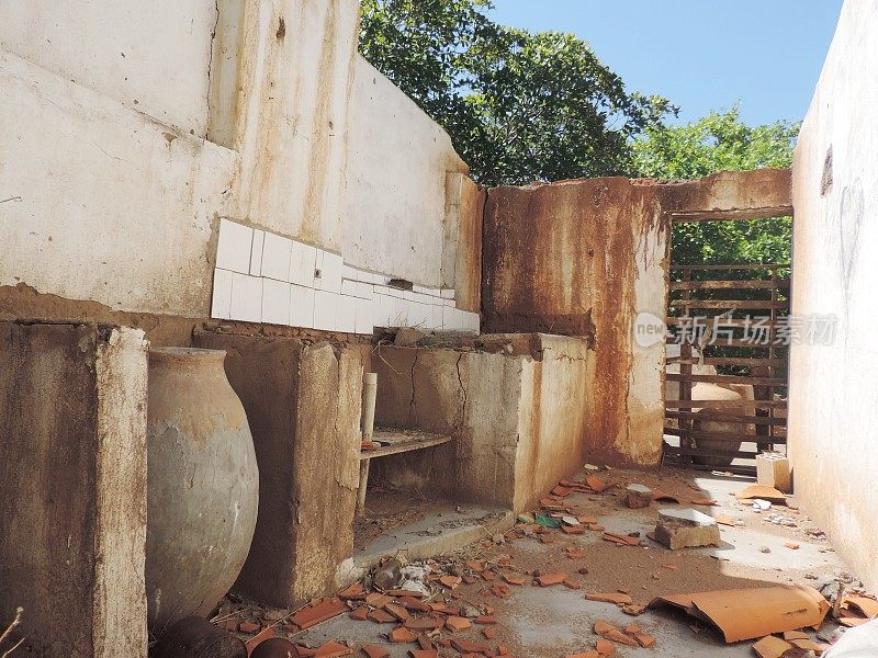 巴西东北部的遗迹/废弃房屋。